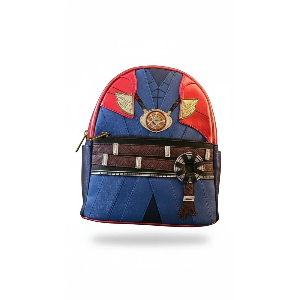 Loungefly Marvel Doctor Strange Cosplay Mini Backpack Blue Red Eye of Agamotto